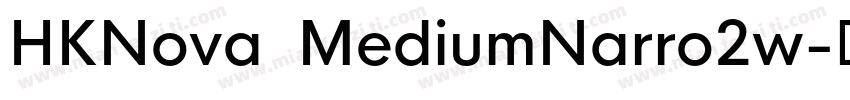 HKNova  MediumNarro2w字体转换